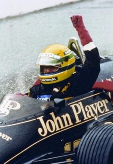 Senna 1ère victoire Estoril 85 à mon stage Porsche.